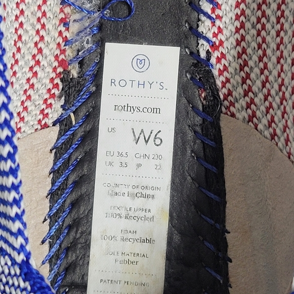 Rothy's The Flat Retired Mirror Reflective Stripe Round Toe Flats - Picture 15 of 15